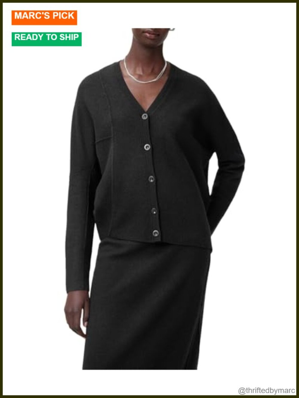 AllSaints Antonia Cardigan Regular Fit Long Sleeve Pull On Sweater